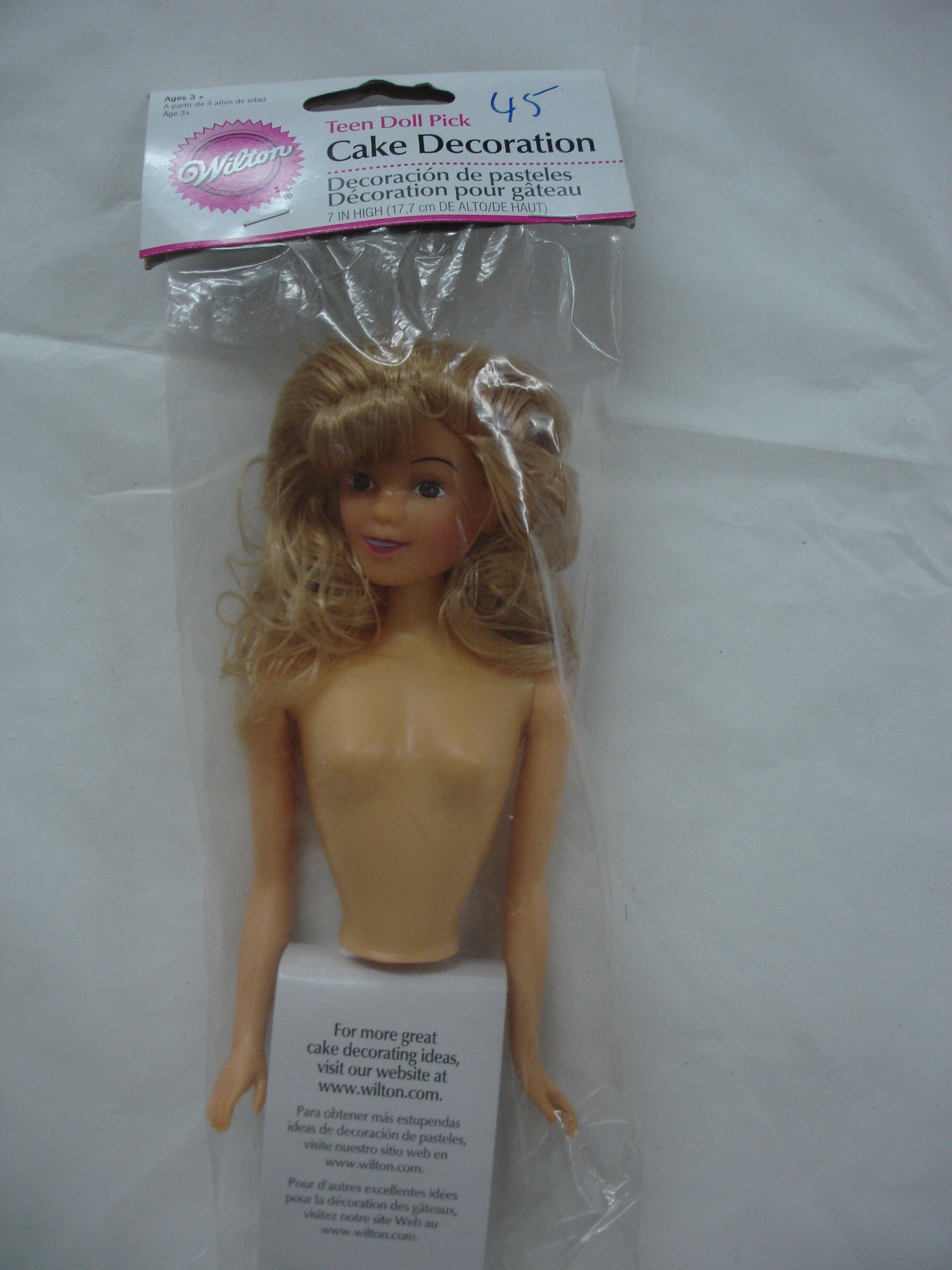 Teen Doll Pick Cake Decoration
